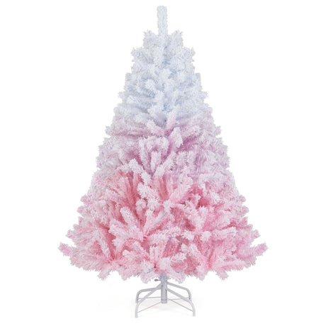 Nuevo árbol de Navidad artificial de 2025 con soporte metálico plegable y 456 puntas de ramas