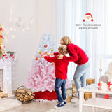 Nuevo árbol de Navidad artificial de 2025 con soporte metálico plegable y 456 puntas de ramas
