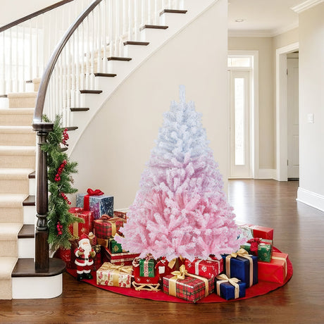 Nuevo árbol de Navidad artificial de 2025 con soporte metálico plegable y 456 puntas de ramas