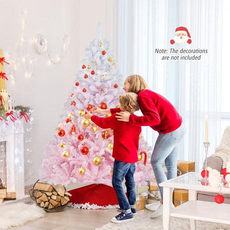 Nuevo árbol de Navidad artificial de 2025 con soporte metálico plegable y 456 puntas de ramas
