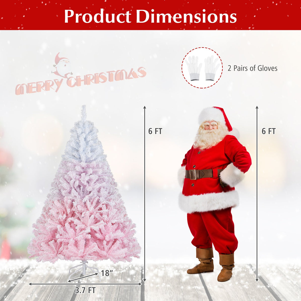 Nuevo árbol de Navidad artificial de 2025 con soporte metálico plegable y 456 puntas de ramas