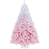 Nuevo árbol de Navidad artificial de 2025 con soporte metálico plegable y 456 puntas de ramas