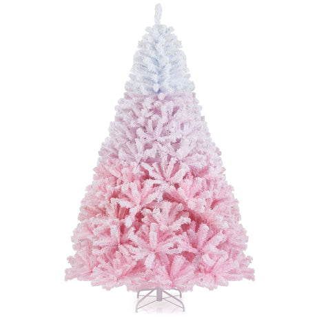 Nuevo árbol de Navidad artificial de 2025 con soporte metálico plegable y 456 puntas de ramas