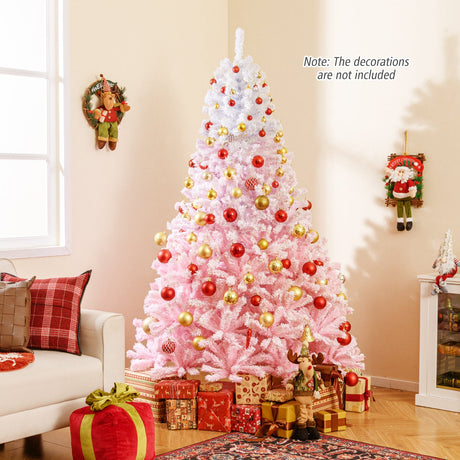 Nuevo árbol de Navidad artificial de 2025 con soporte metálico plegable y 456 puntas de ramas