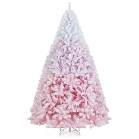 Nuevo árbol de Navidad artificial de 2025 con soporte metálico plegable y 456 puntas de ramas