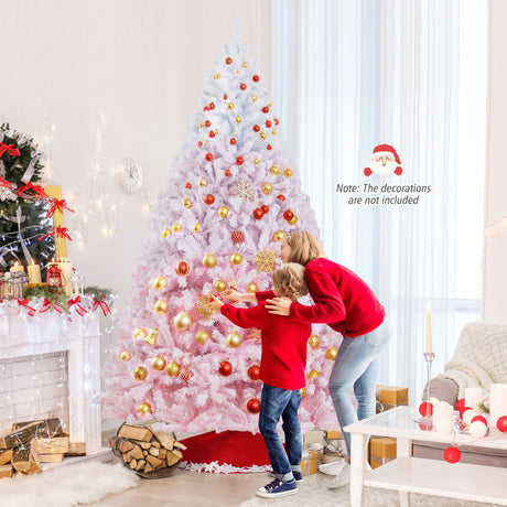 Nuevo árbol de Navidad artificial de 2025 con soporte metálico plegable y 456 puntas de ramas
