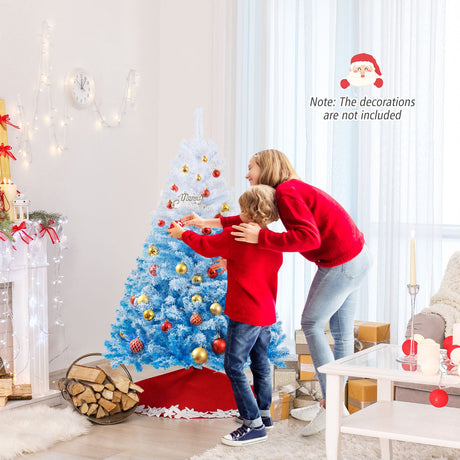 Árbol de Navidad Artificial Nuevo 2025 con 456 Ramas y Soporte Metálico Plegable