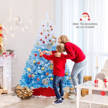 Árbol de Navidad Artificial Nuevo 2025 con 456 Ramas y Soporte Metálico Plegable