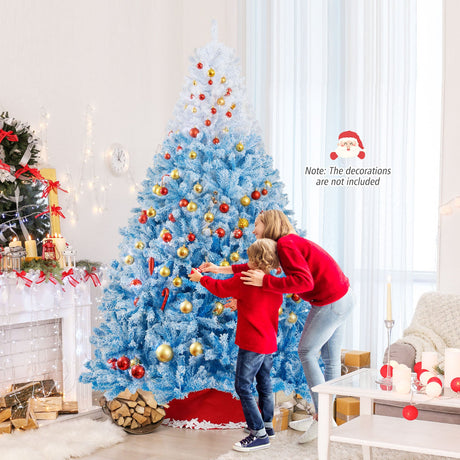 Árbol de Navidad Artificial Nuevo 2025 con 456 Ramas y Soporte Metálico Plegable