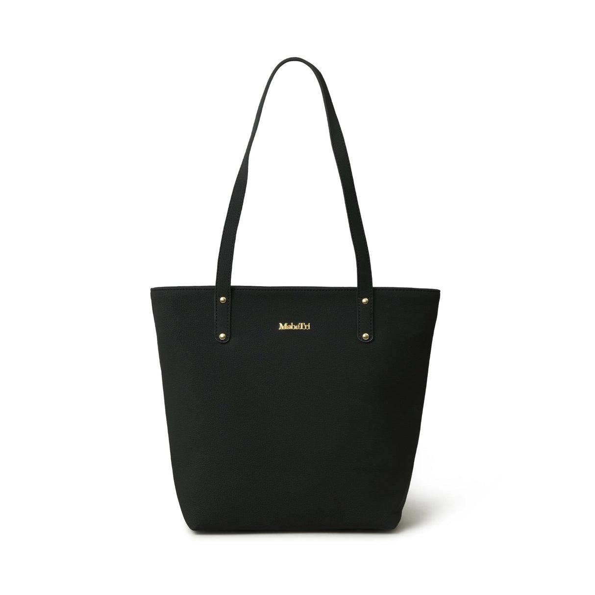 Bolso de mano de cuero vegano Era - Negro medianoche