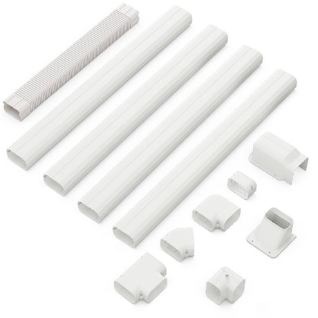 Kit de cubierta decorativa delgada de PVC mini de 4 pulgadas de ancho