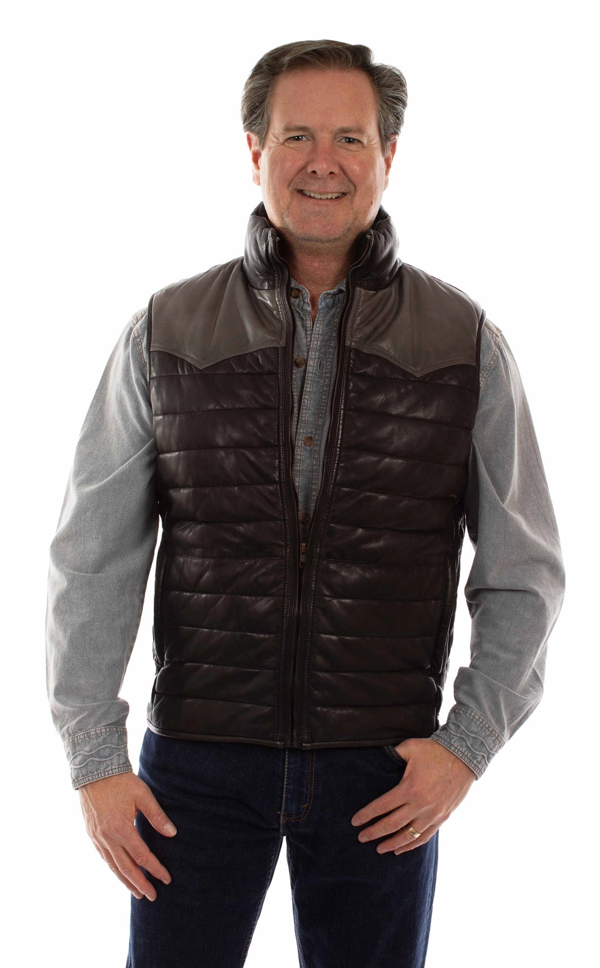 Scully Casper (piel 2043) – Chaleco para hombre