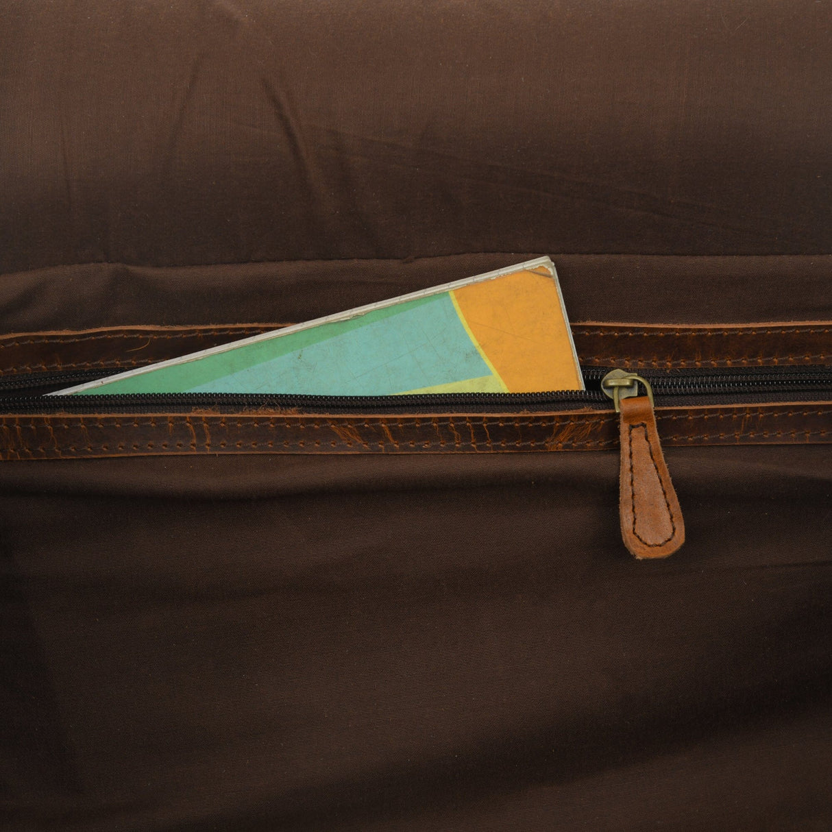 Bolsa de Viaje Redonda de Cuero para Gimnasio