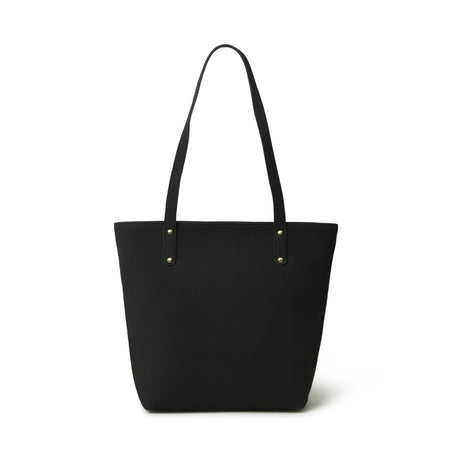 Bolso de mano de cuero vegano Era - Negro medianoche