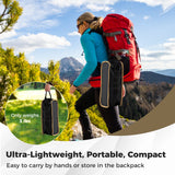 Silla de camping portátil con bolsa de transporte compacta - Café