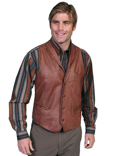 Chaleco Scully Laramie (Piel 206) – Hombre