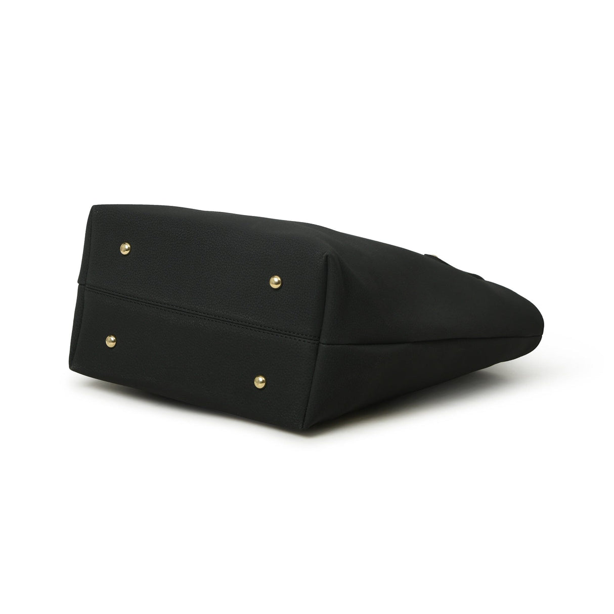 Bolso de mano de cuero vegano Era - Negro medianoche