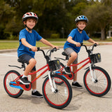 Bicicleta Infantil de 20 Pulgadas, Ajustable con Pata de Cabra y Cesta de Almacenamiento para Mayores de 8 Años
