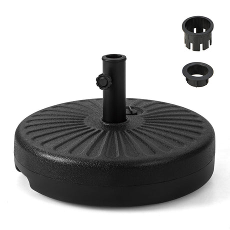 Soporte Redondo de Base para Sombrilla Rellenable Reforzado de 20 Pulgadas