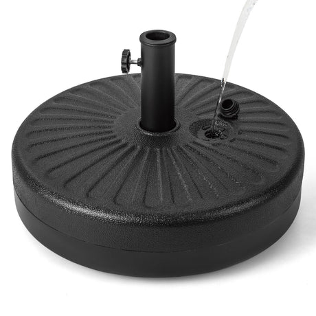 Soporte Redondo de Base para Sombrilla Rellenable Reforzado de 20 Pulgadas