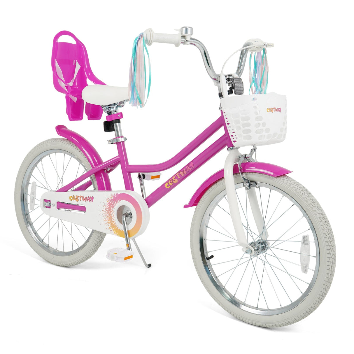 Bicicleta para niños de 12 pulgadas con ruedas de entrenamiento y sistema de 2 frenos para 3