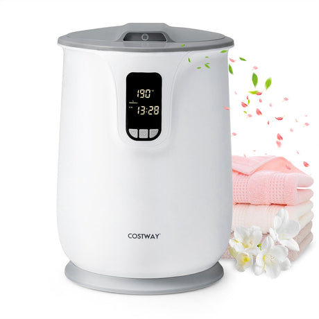 Calentador de Toallas de Manta Grande de 20 L para Baño con 3 Niveles de Calor-Blanco