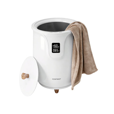 Calentador de mantas y toallas grande de 20 L con 3 niveles de calor para baño - Blanco