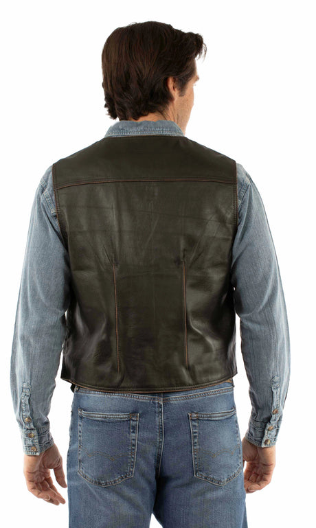 Scully Clint (2111 Cuero) – Chaleco para hombre