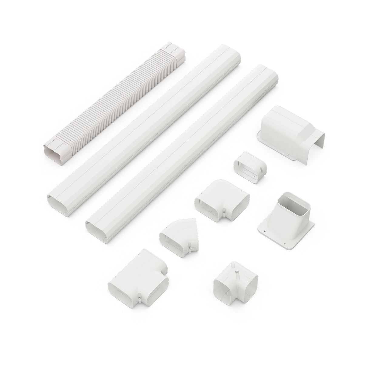 Kit de cubierta decorativa delgada de PVC mini de 4 pulgadas de ancho