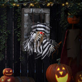 Animated Halloween Decoration 18 Inch Hanging Skull Prisoner