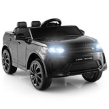 Coche eléctrico de 12 V para niños con control remoto, puertas con seguro, sistema de arranque lento y luces LED
