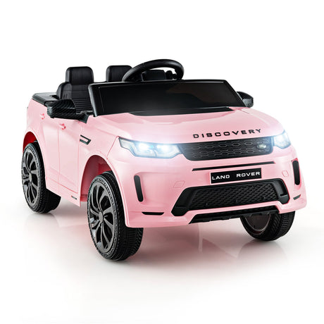 Coche eléctrico de 12 V para niños con control remoto, puertas con seguro, sistema de arranque lento y luces LED