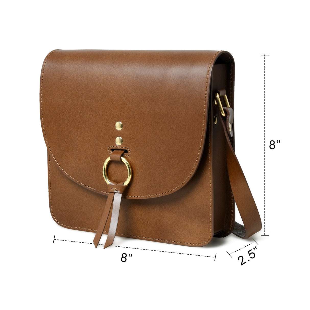 Bolso bandolera "Elegancia Marrón"