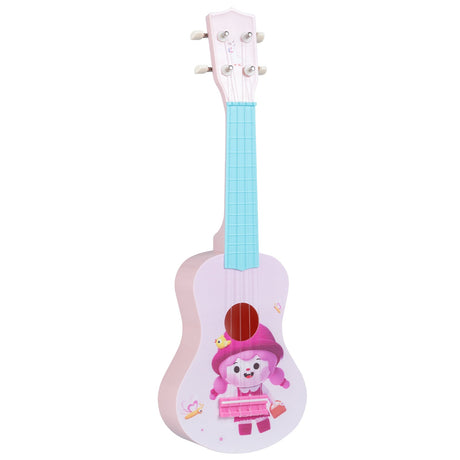 Ukelele mini para niños de 21 pulgadas con 4 cuerdas de nailon y 12 trastes