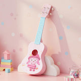 Ukelele mini para niños de 21 pulgadas con 4 cuerdas de nailon y 12 trastes