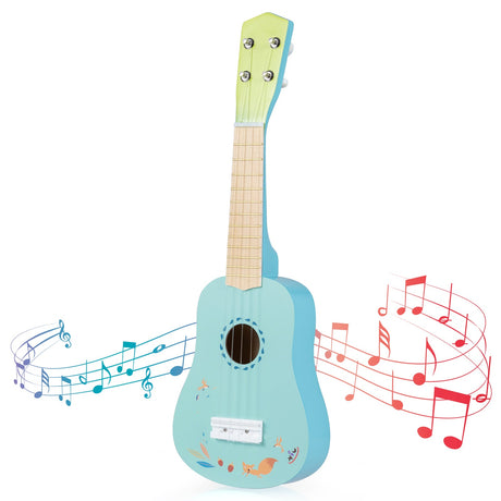 Ukelele de 21 pulgadas para niños con cuerpo de tilo, para mayores de 3 años