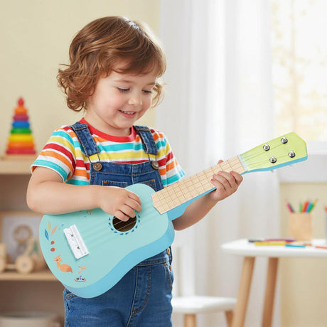 Ukelele de 21 pulgadas para niños con cuerpo de tilo, para mayores de 3 años