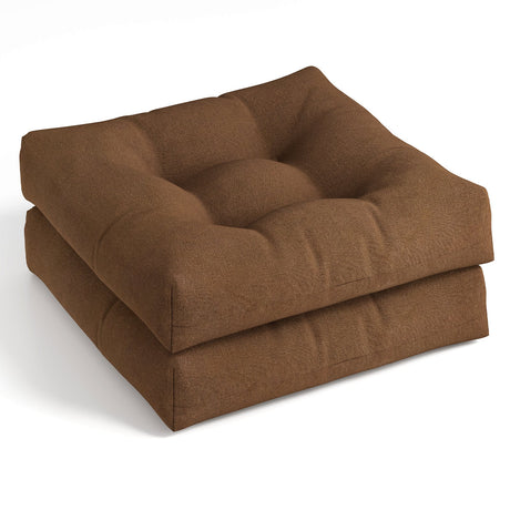 Cojines de 21 x 21 pulgadas para asientos de sillas de patio para uso en interiores y exteriores