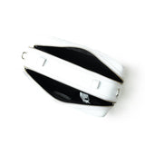 Minibolso bandolera acolchado, blanco