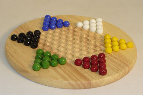 Chinese Checkers - Wood Round Board Game