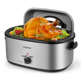 Horno Asador Eléctrico de 22QT con Tapa de Autobasteo y Ventana de Visualización