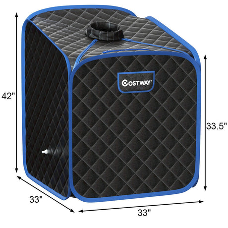 Sauna de vapor plegable portátil 2L para spa - Negra