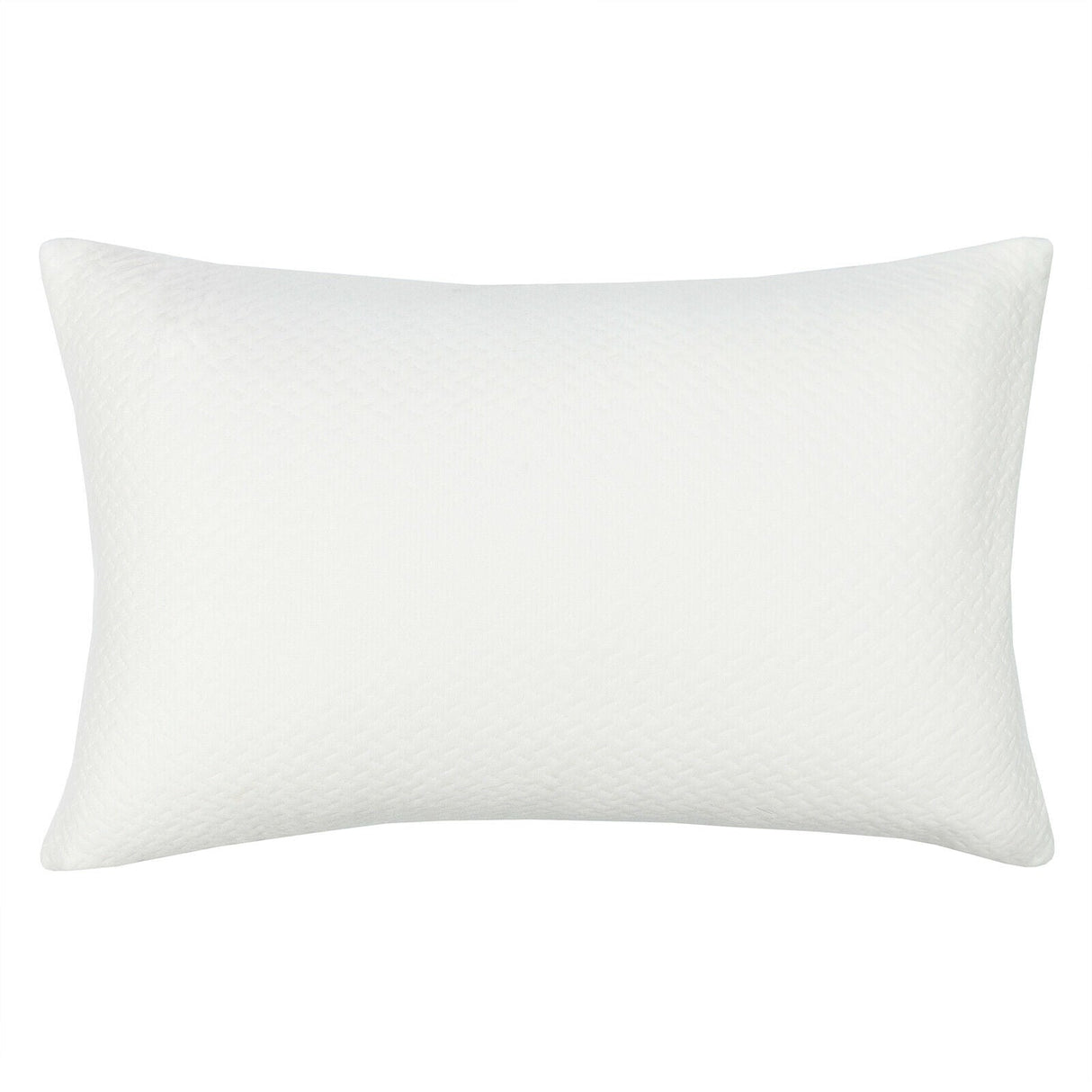 Juego de 2 almohadas de espuma viscoelástica triturada de 28 x 18 pulgadas con funda refrescante de bambú