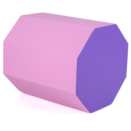 Colchoneta octogonal de 22.5" x 26" con funda con cremallera y relleno de espuma gruesa - Rosa