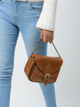 El bolso satchel Molina - Marrón camel