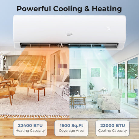 Sistema de aire acondicionado y bomba de calor Mini Split de 23000 BTU 208/230 V