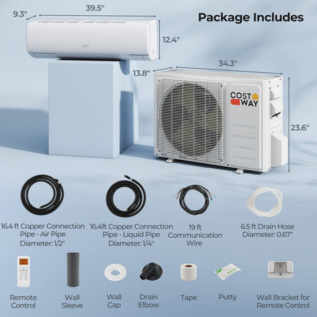 Sistema de aire acondicionado y bomba de calor Mini Split de 23000 BTU 208/230 V