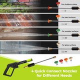 Hidrolavadora eléctrica de alta presión de 2300 PSI y 1.8 GPM