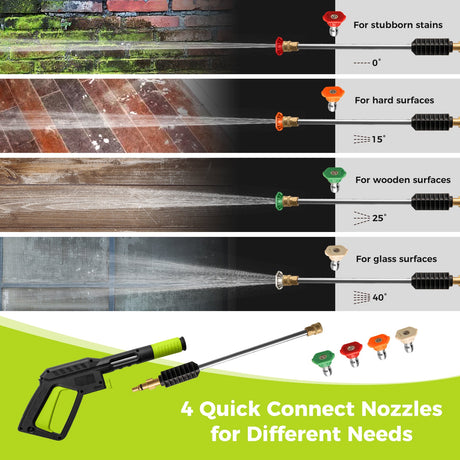 Hidrolavadora eléctrica de alta presión de 2300 PSI y 1.8 GPM