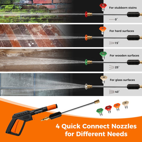 Hidrolavadora eléctrica de alta presión de 2300 PSI y 1.8 GPM